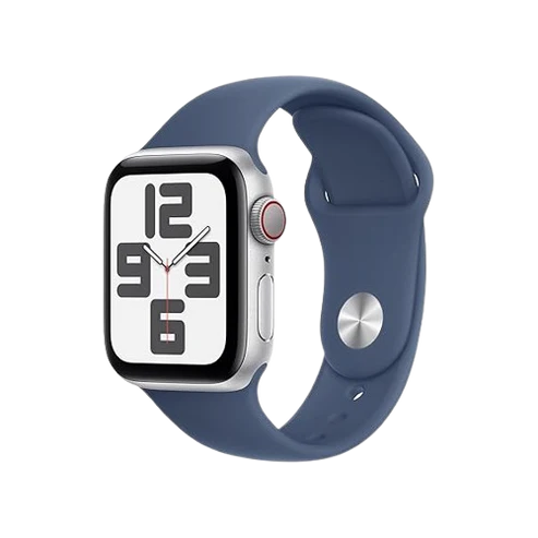 Apple Watch Series SE (2nd Gen) - GPS - 44mm - Midnight Aluminum with  Blue Sports Band